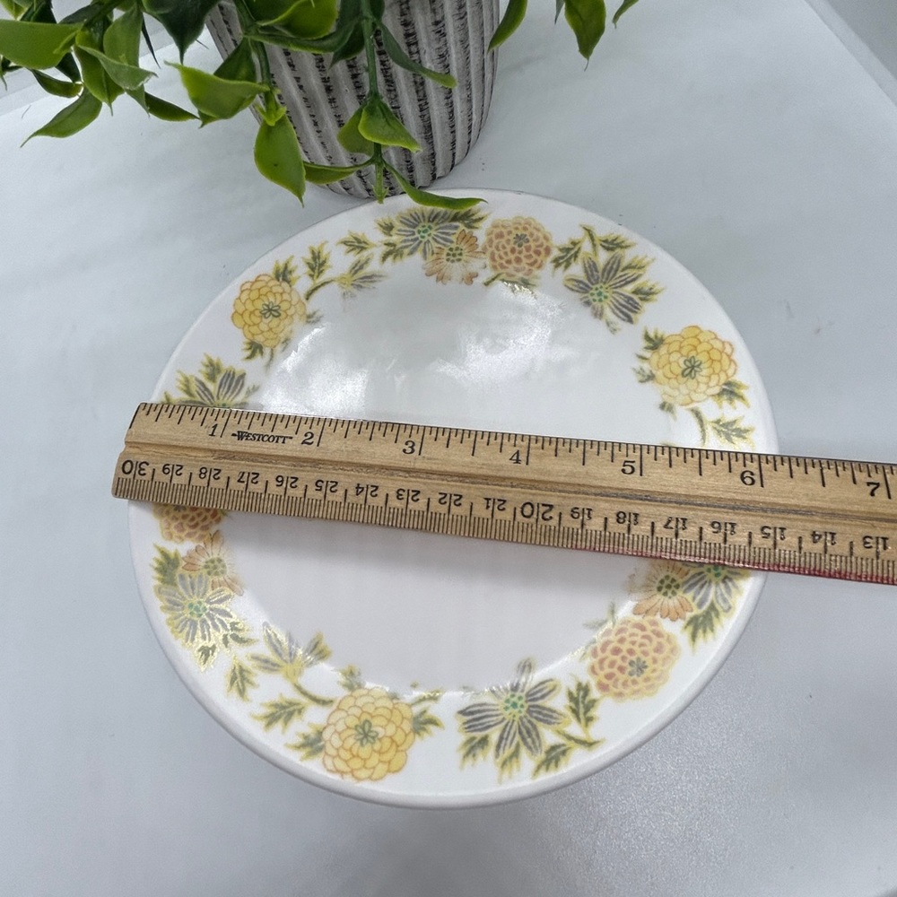 VTG 6 Noritake Progression SUNNY SIDE Marigold 6-1/4" Bread Side Plates Japan - Picture 8 of 8